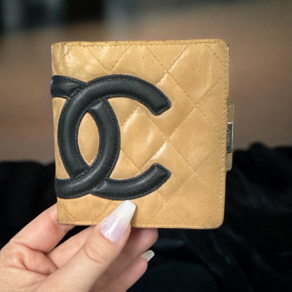 Chanel Quilted Cambone Calfskin Bi-fold Wallet - Picture 1 of 14